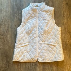 Appleseed’s Quilted Solid Zip-Up Vest size L